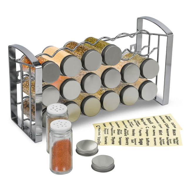 Cosmo Go Gewürzregal Gewürzbehälter 18 Glas Set Hover Image