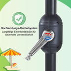 Cosmo Go Sonnenschirm 2.7m Winkelverstellbar mit/ohne LED