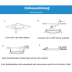 Cosmo Go LED Einbaustrahler 6W/9W/12W/18W  IP44