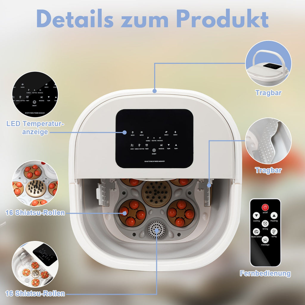 Cosmo Go Fußmassagegerät elektrisch Wärme Klappbare