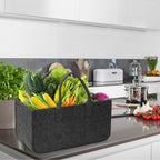 Cosmo Go 2x Filztasche Kaminholztasche Brennholzkorb Faltbar 30L