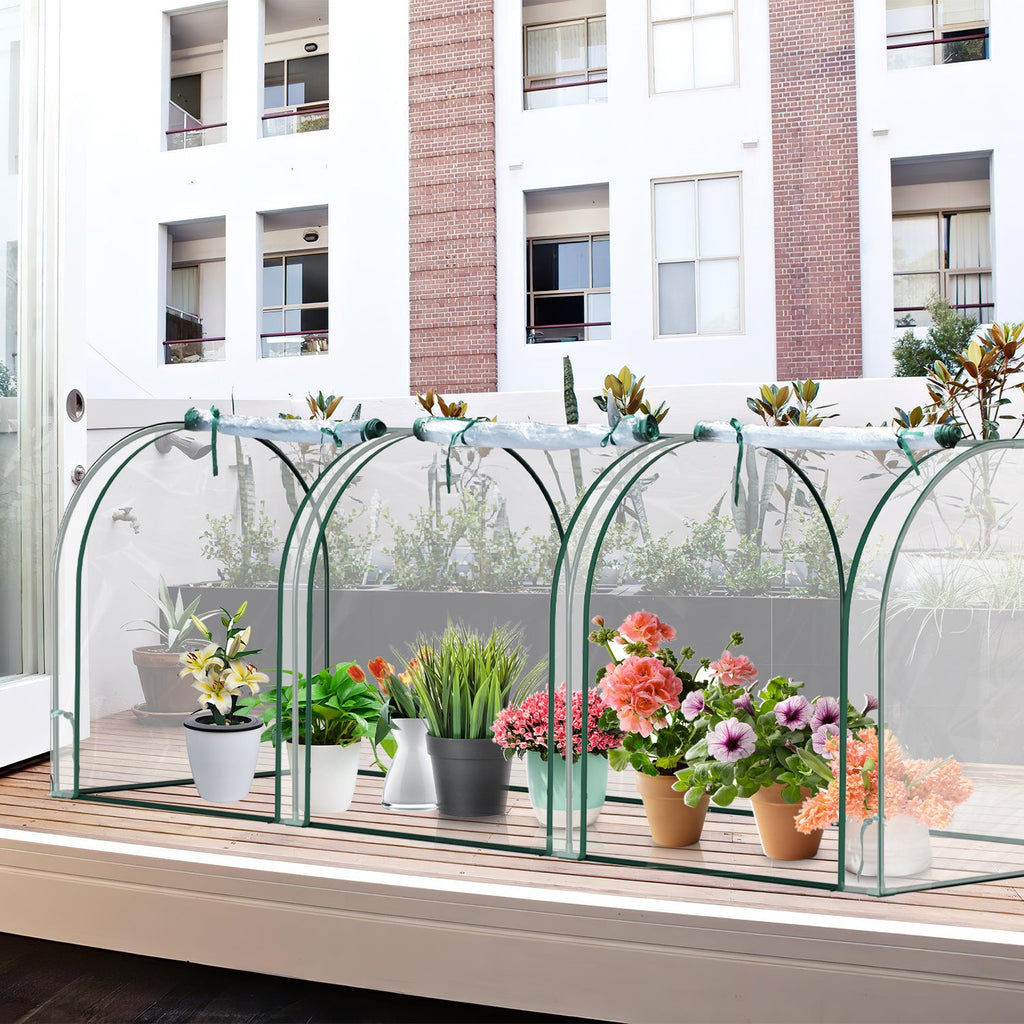 Cosmo Go Gewächshaus Foliengewächshaus PVC Transparent