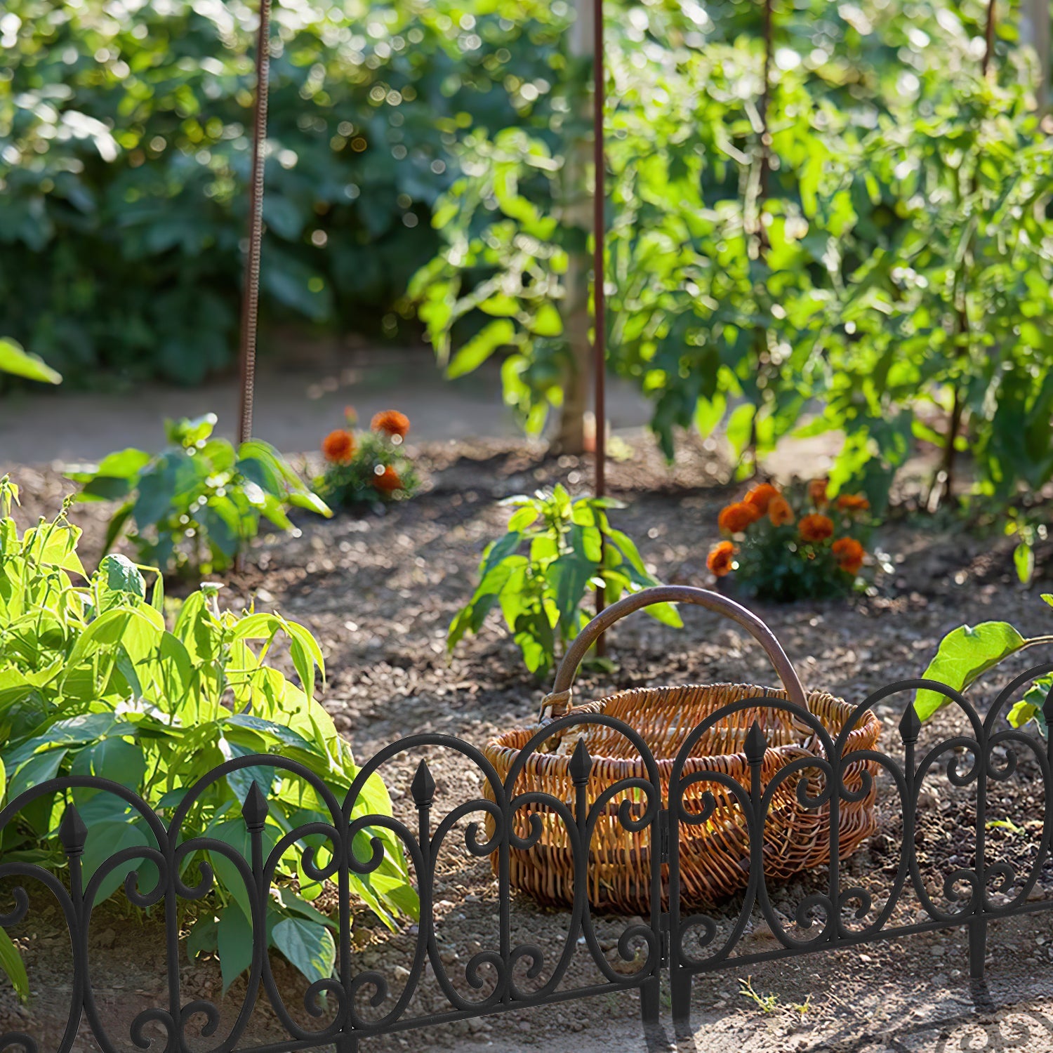 Cosmo Go 5 tlg Beetzaun Beetumrandung Kunststoff