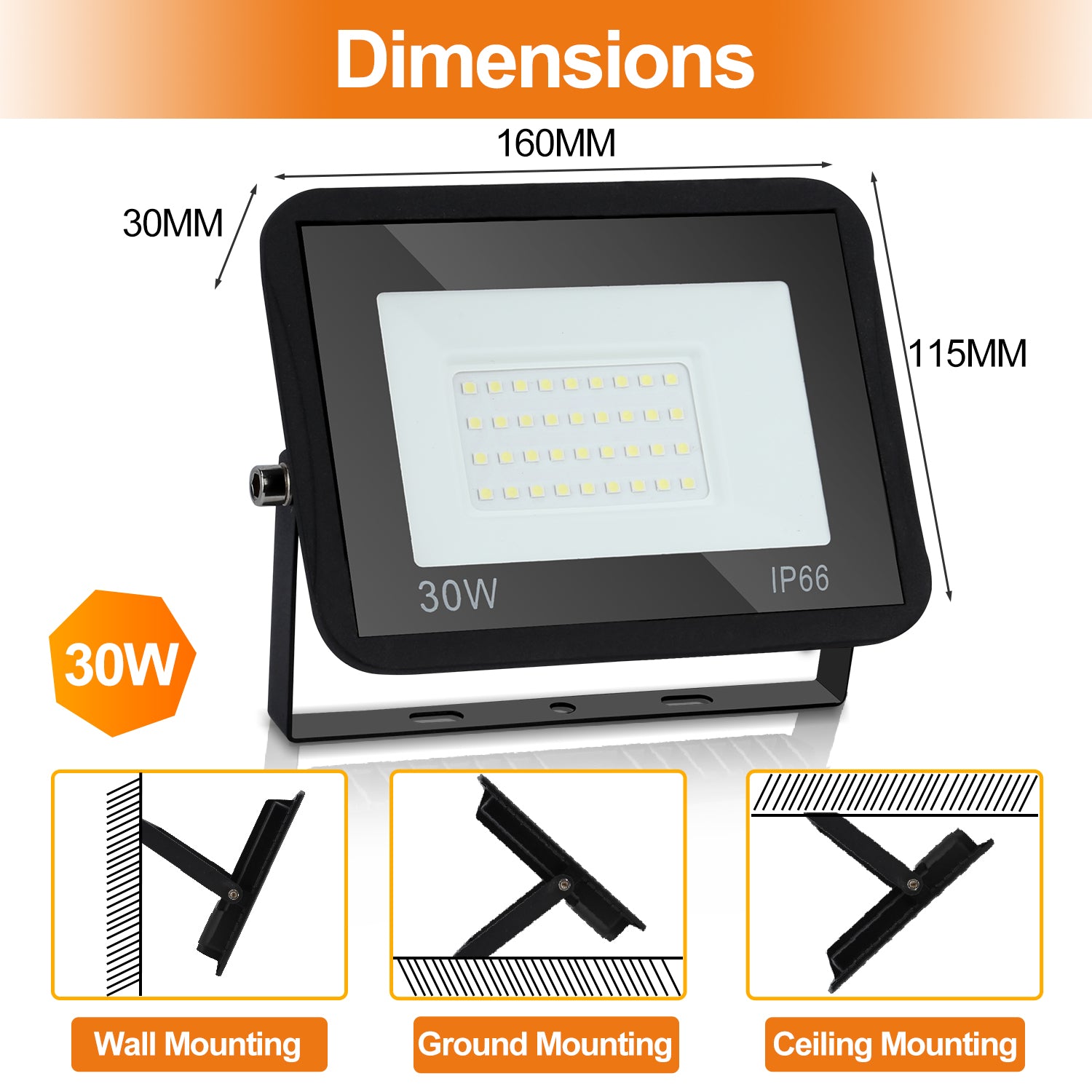 Cosmo Go LED Strahler Flutlicht IP66 10W-100W