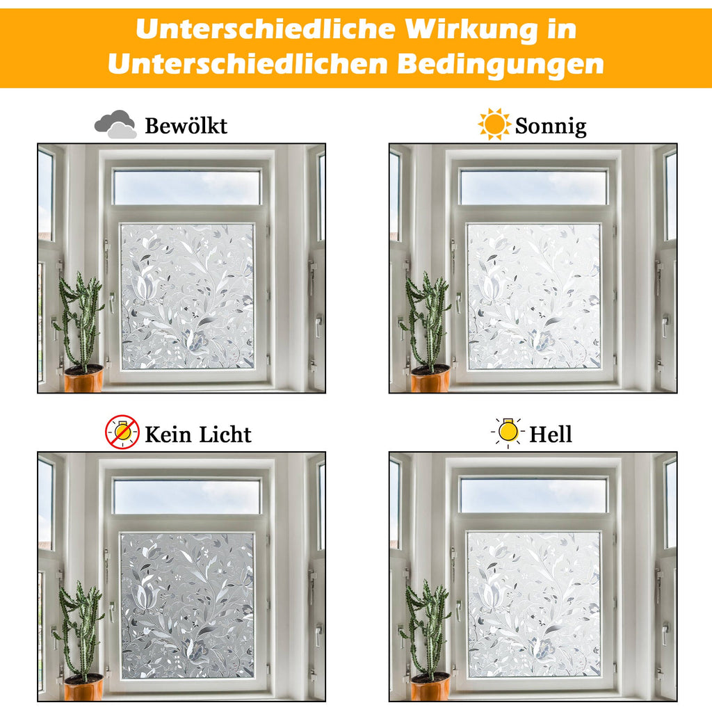 Cosmo Go Sichtschutzfolie Selbstklebend Statische Fensterfolie