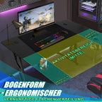 Cosmo Go Gaming Schreibtisch Gaming Tisch 120/140cm