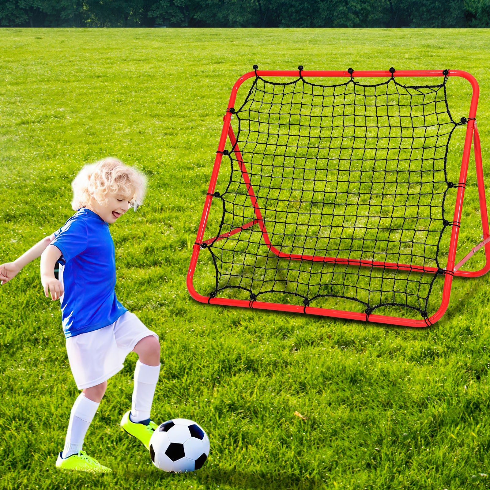 Cosmo Go Fußball Rebounder Rückprallwand Netz