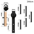 Cosmo Go Schiebetürbeschlag Set Schiebetürsystem 152cm/183cm/200cm/244cm/363cm