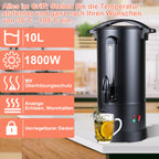 Cosmo Go Glühweinkocher Glühweintopf Edelstahl 1800W 10L