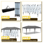 Cosmo Go Pop-Up Pavillon Gazebo mit Zentralverriegelung 3x6m