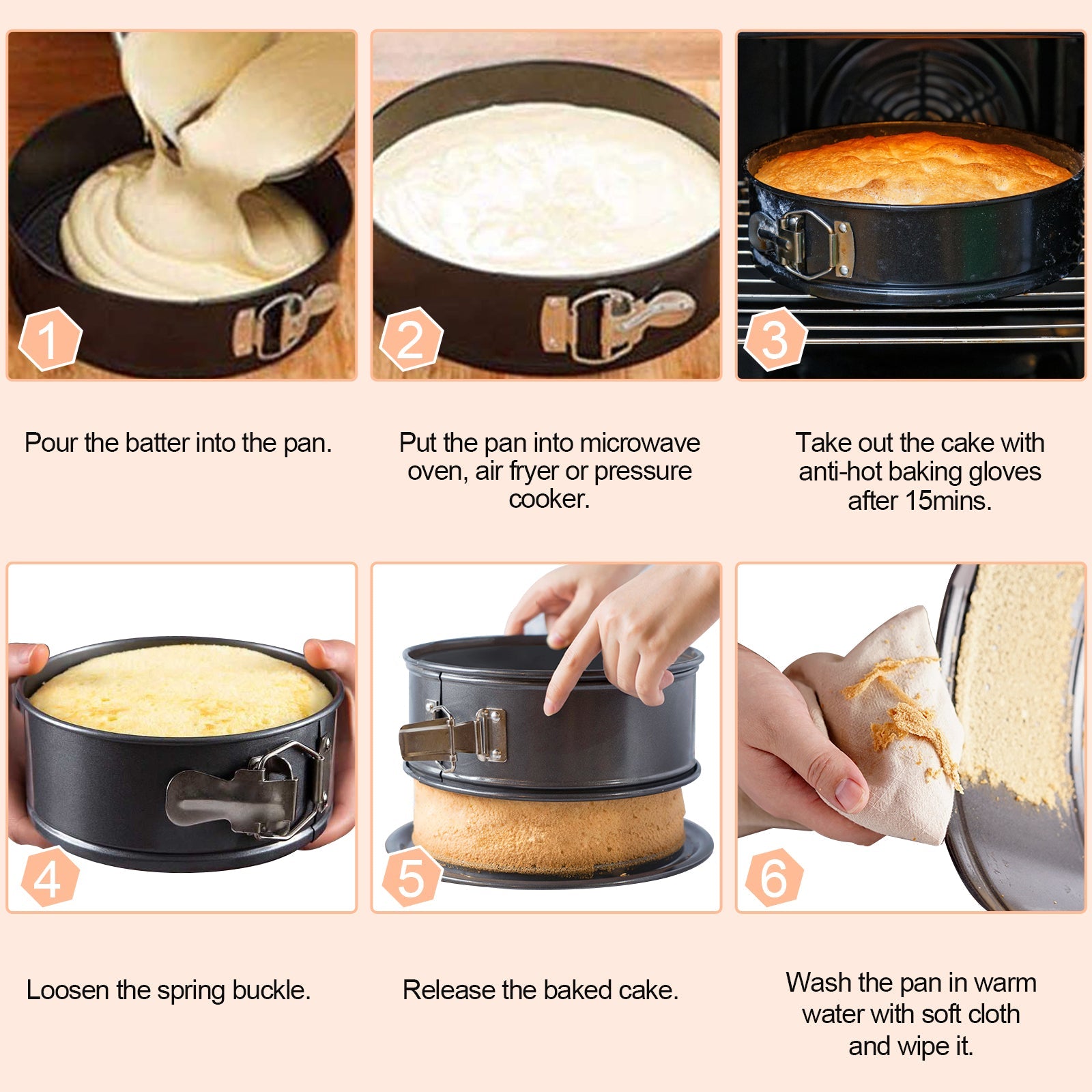 Cosmo Go Backformen Kuchenform Rund Set