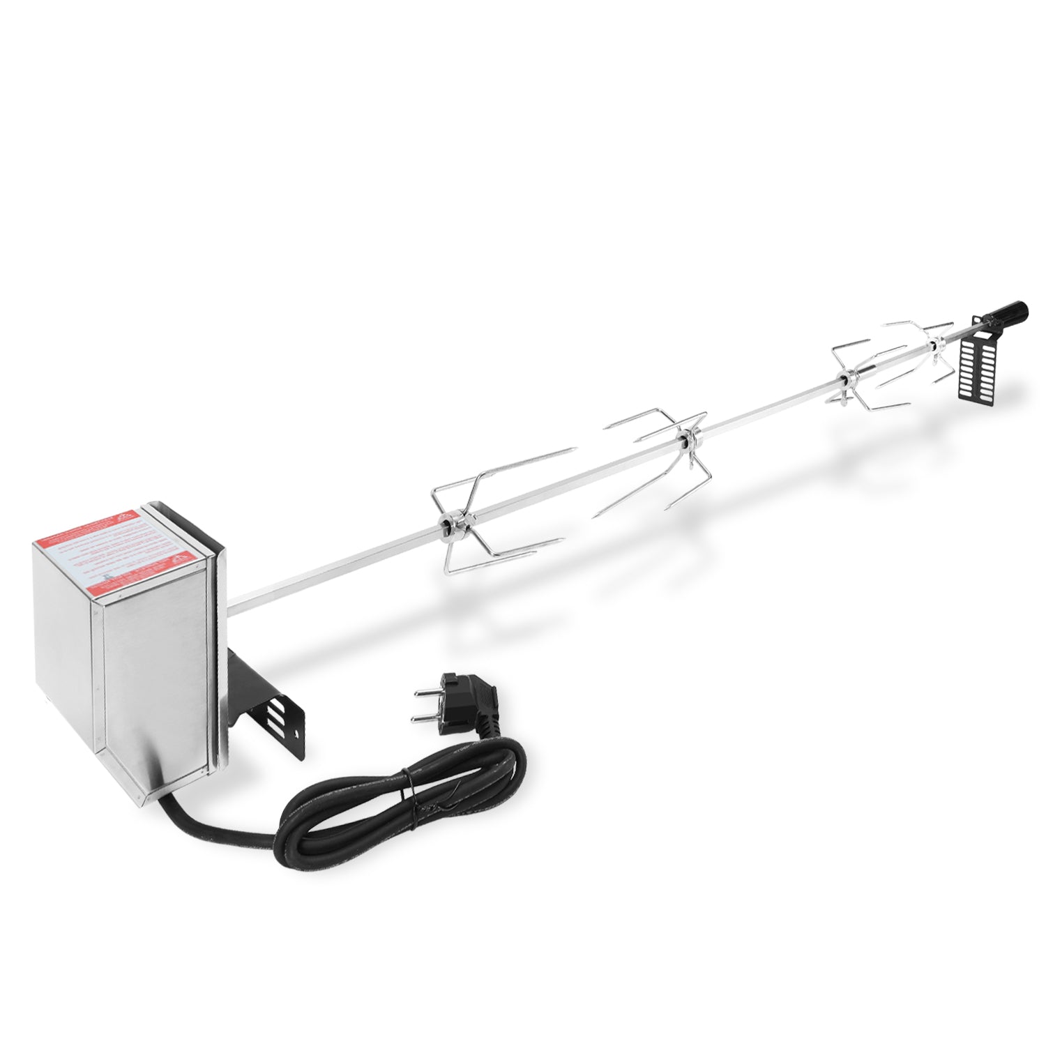 Cosmo Go BBQ Grillspieß Edelstahl Motor 4x Fleischnadel