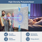 Cosmo Go Akustikplatten Wandpaneele Selbstklebend 12/18 Stück Quadratisch Dreieck