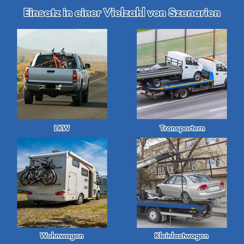 Jopassy Airlineschiene 4x1 m Aluminium,Zurrschienen Runde Halbrunde Form,Airlineschienen Set mit 10 Airlineschienen-Fitting-Ring 8 Airlineschiene Endkappe,für Wohnmobile und LKW