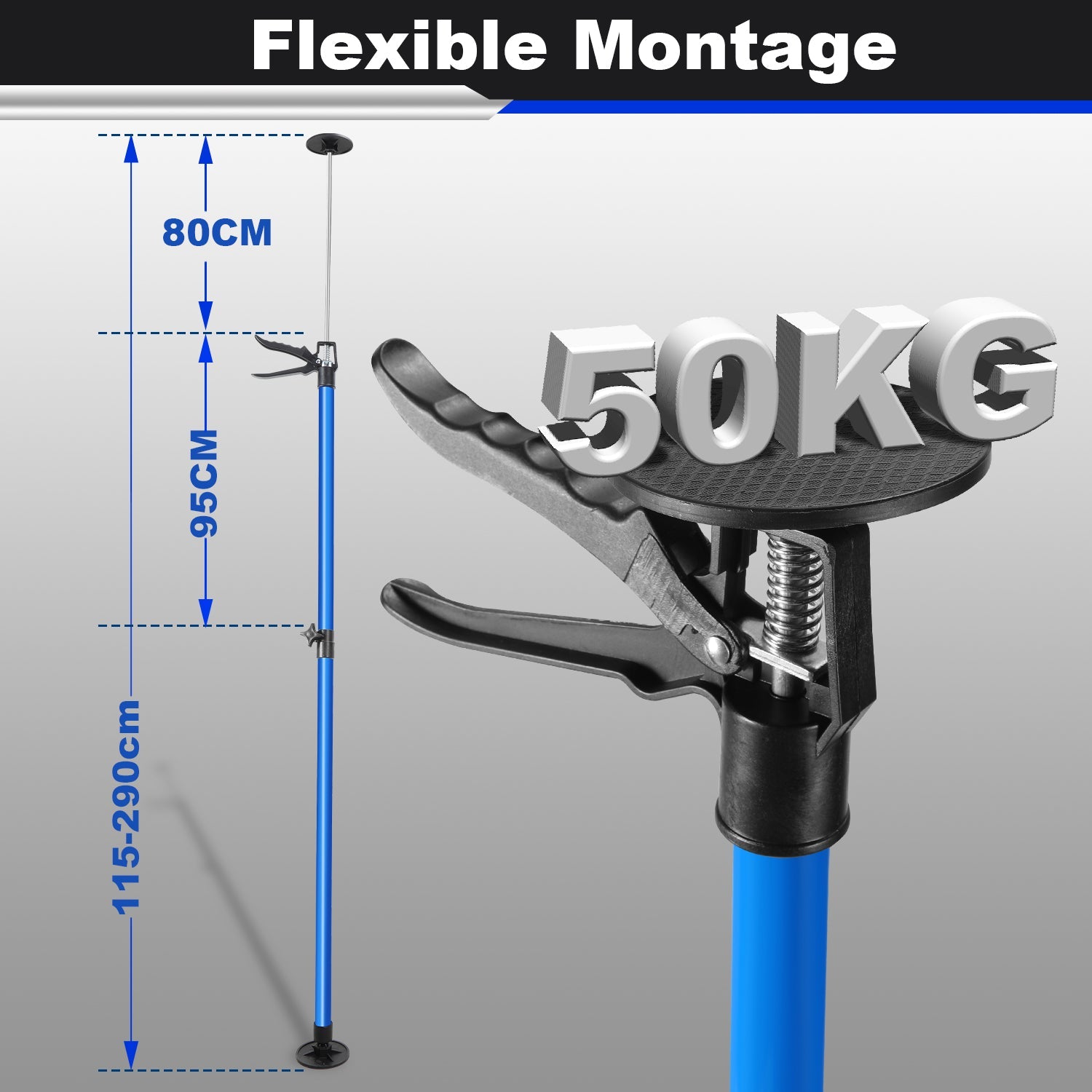 Cosmo Go Deckenstütze Teleskopstütze bis 50 kg 115-290cm