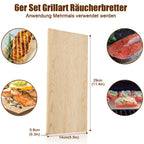 Cosmo Go Räucherbretter Grillplanken 6er Set