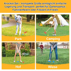 Cosmo Go Krocket Spiel 2-4 Spieler Croquet Set