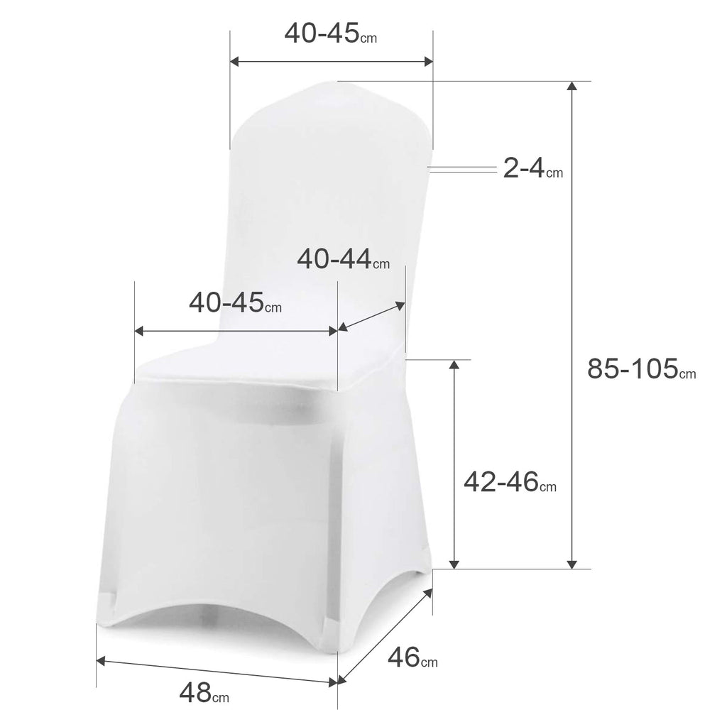 Cosmo Go Universell Stuhlhussen Elastik Weiß