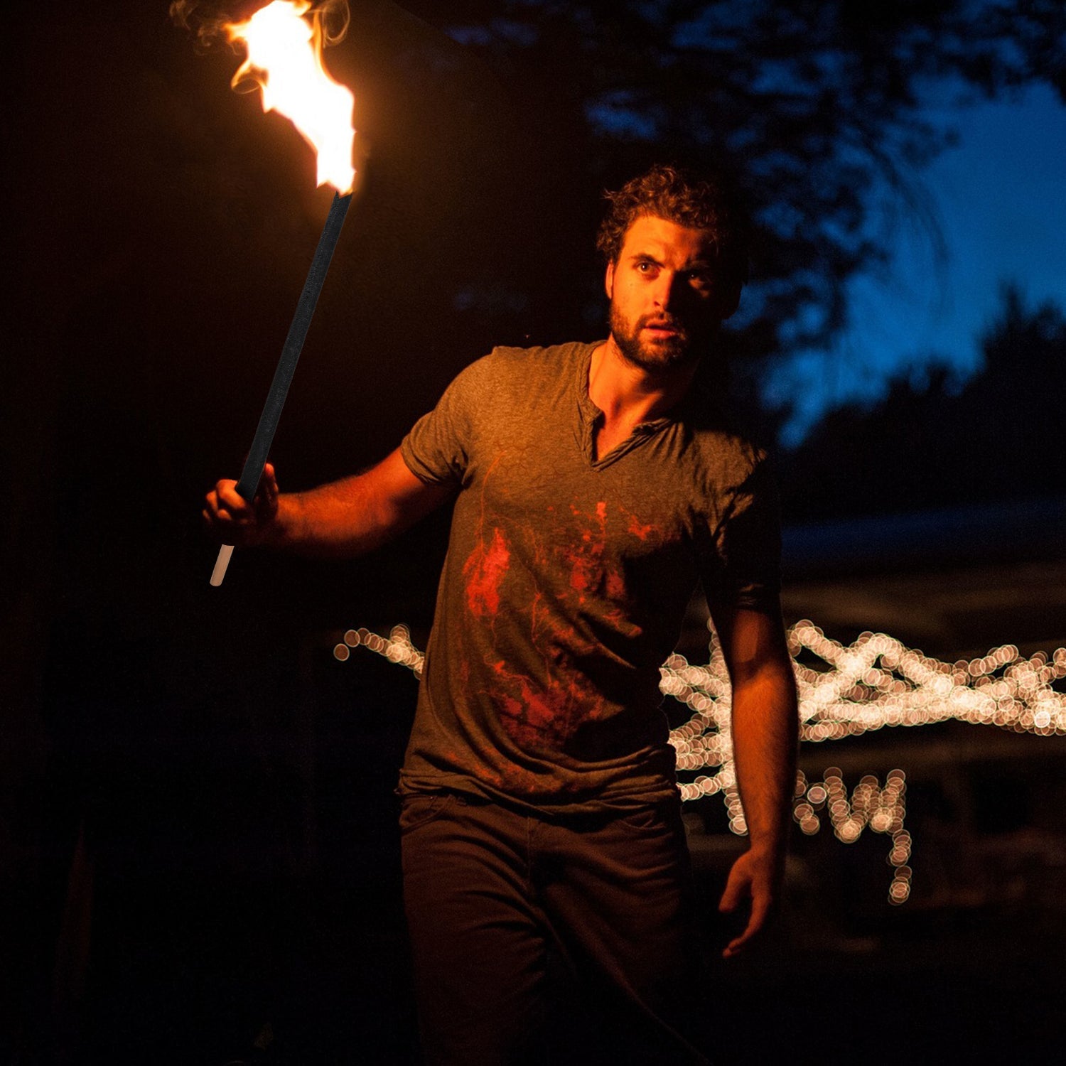 Cosmo Go Wachsfackeln Fackeln für Outdoor Brennzeit 90 min