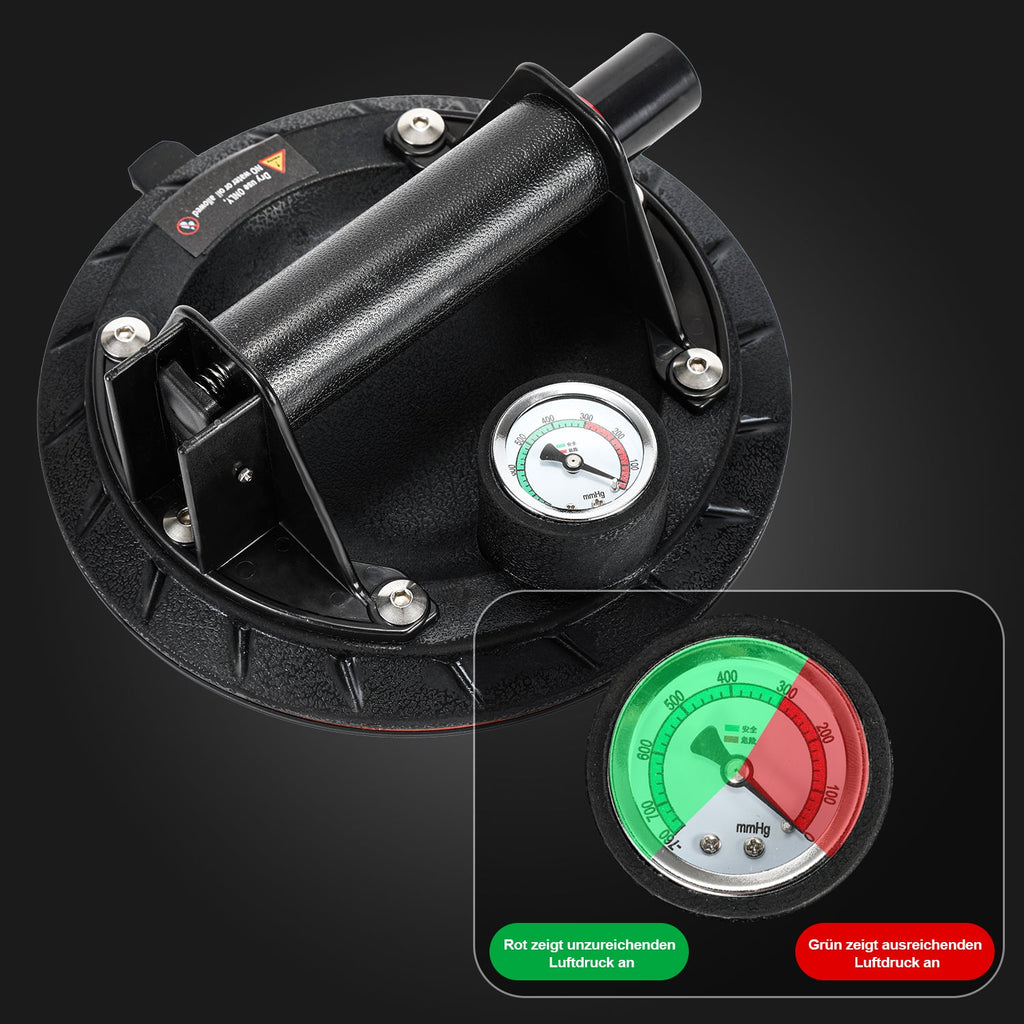 Cosmo Go Saugheber Saugnapfhalter mit Druckanzeige 1 Stück max.100KG