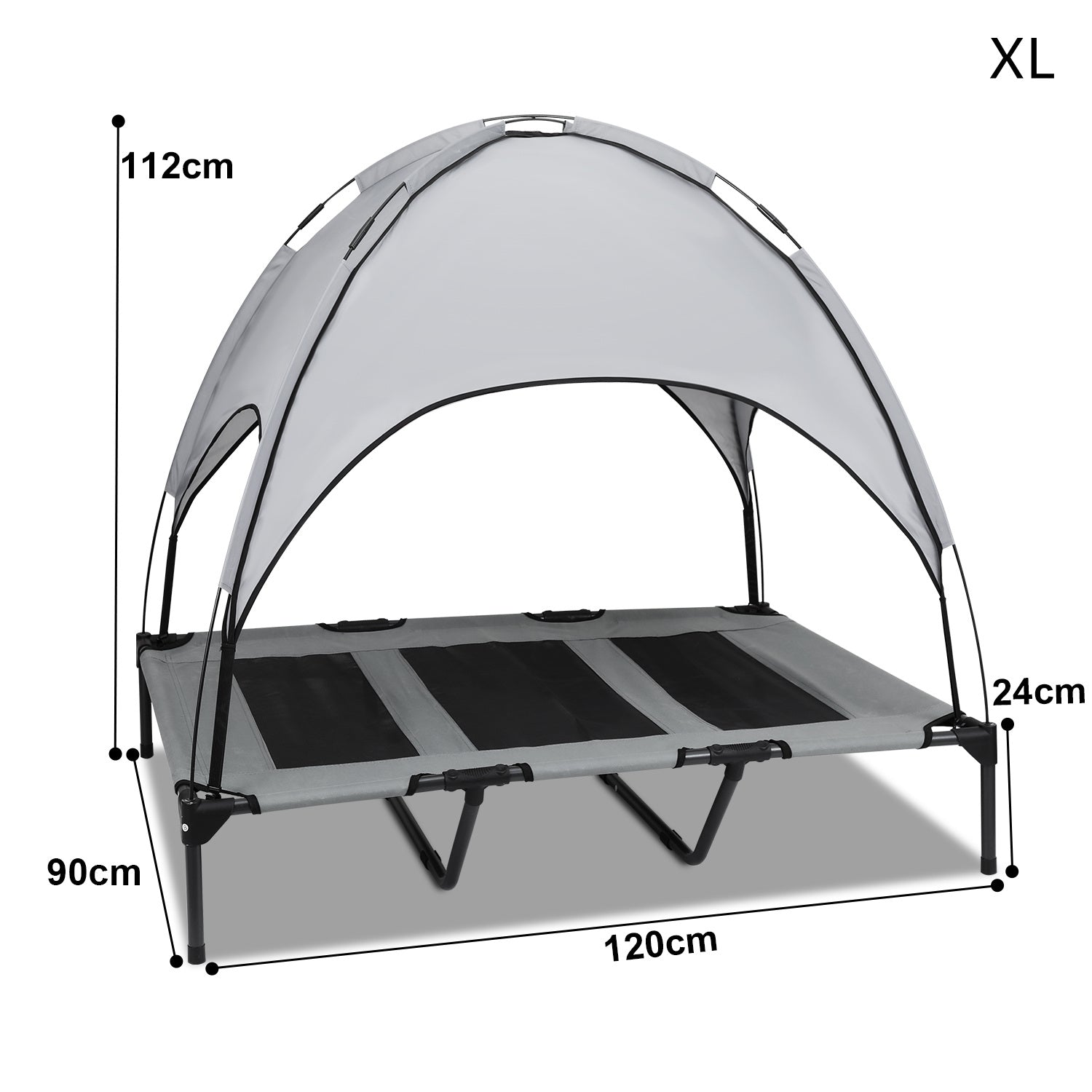 Cosmo Go Haustierbett mit Baldachin für Indoor & Outdoor