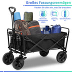Cosmo Go Bollerwagen faltbar Transportwagen 100kg Belastbarkeit