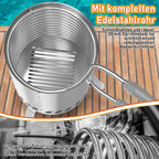 Cosmo Go Poolheizung Brennholz Feuer Feuertonne Edelstahl
