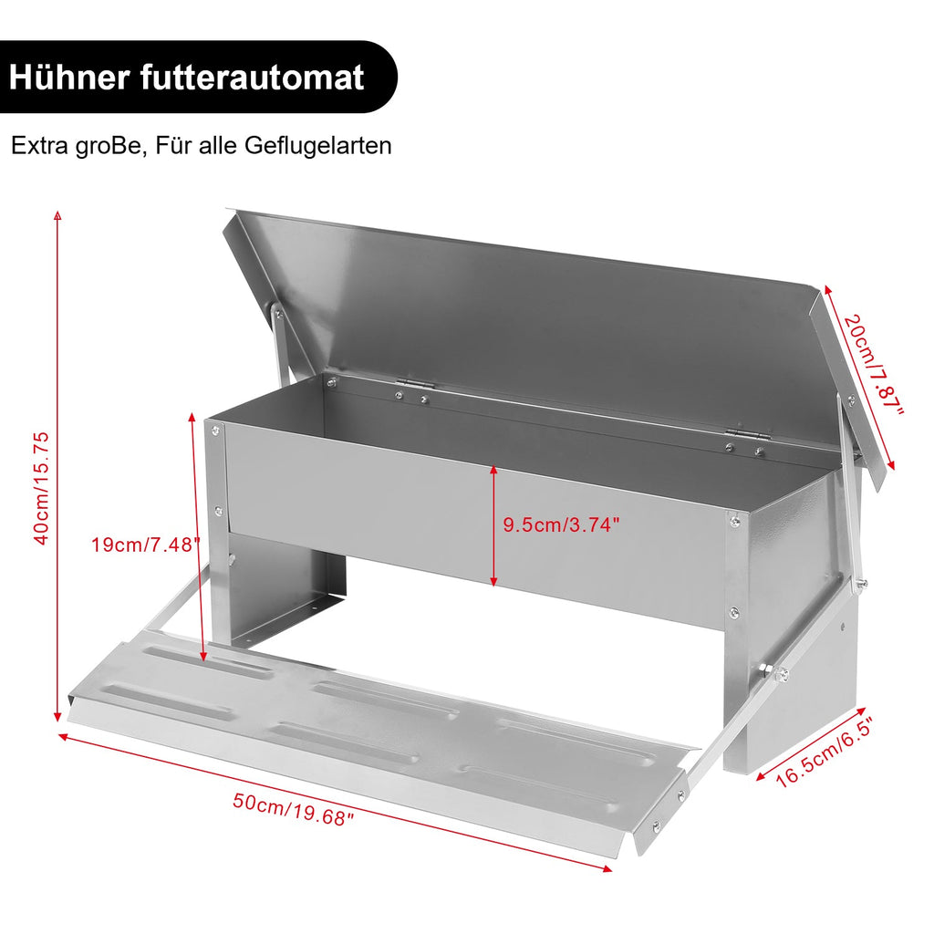 Cosmo Go Futterautomat Hühner Futterspender 5kg