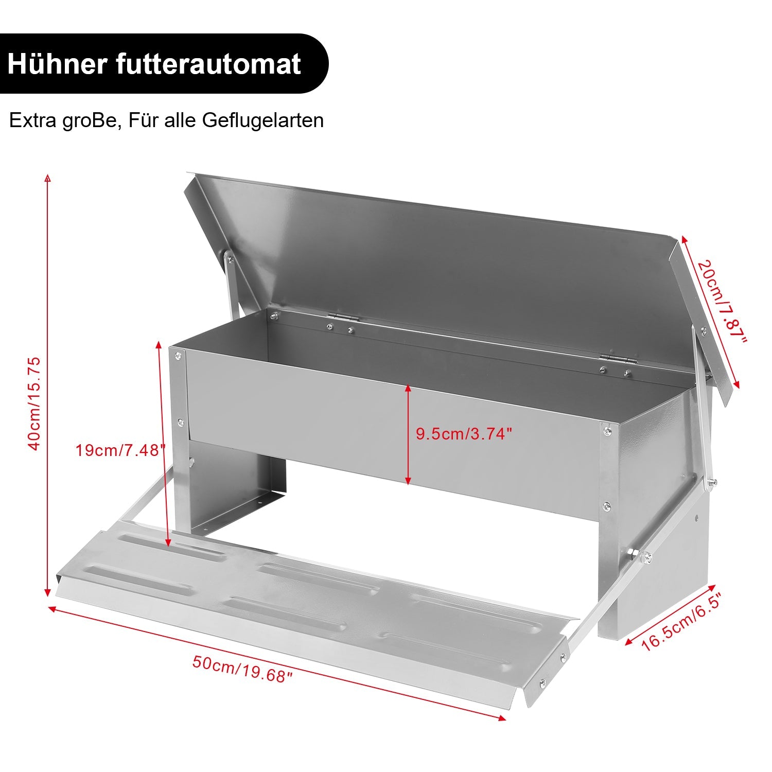 Cosmo Go Futterautomat Hühner Futterspender 5kg