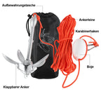 Cosmo Go Bootsanker mit 6mm x 20m Seil Faltanker 0.7kg/1.5kg