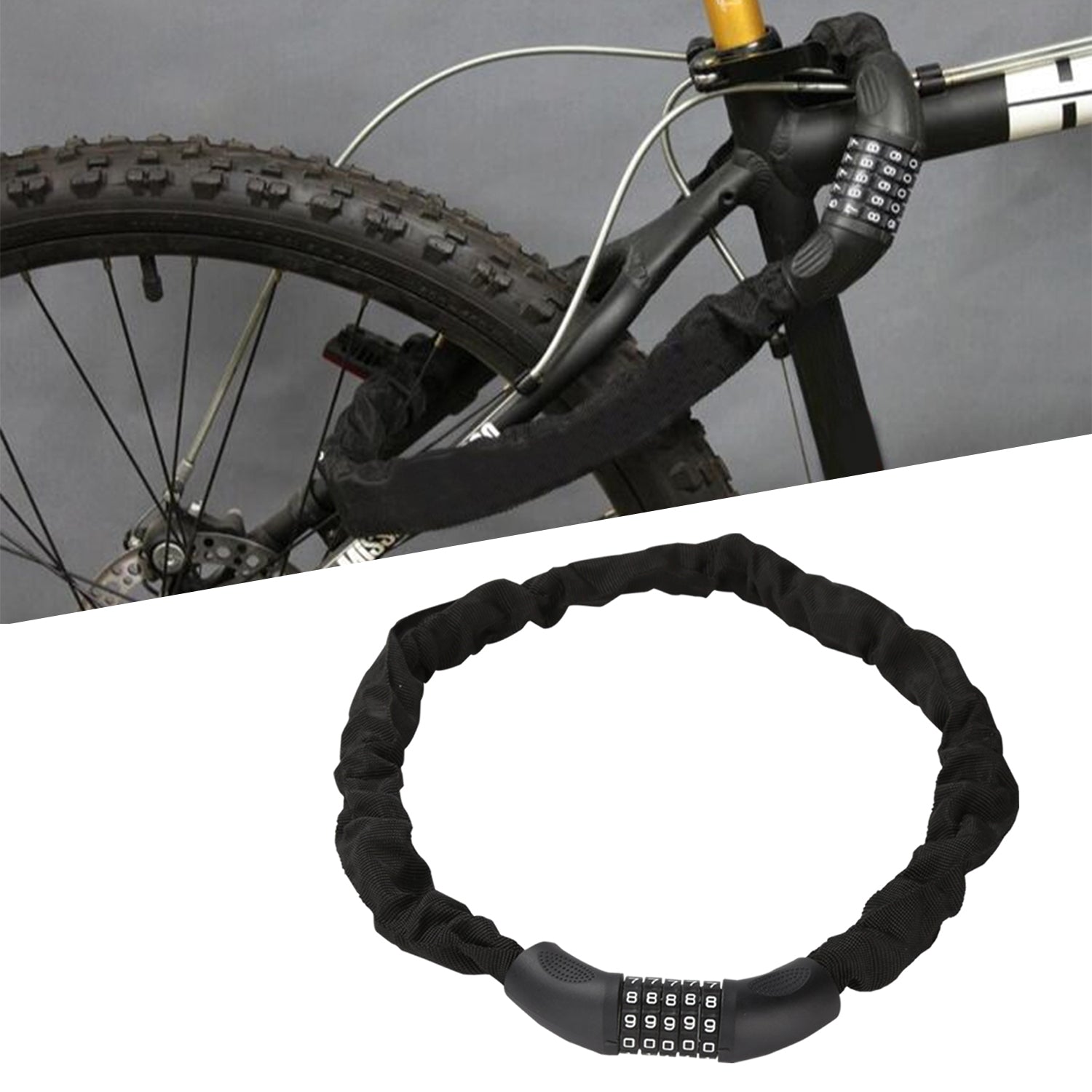 Cosmo Go Fahrradschloß Zahlenschloss 90cm/120cm