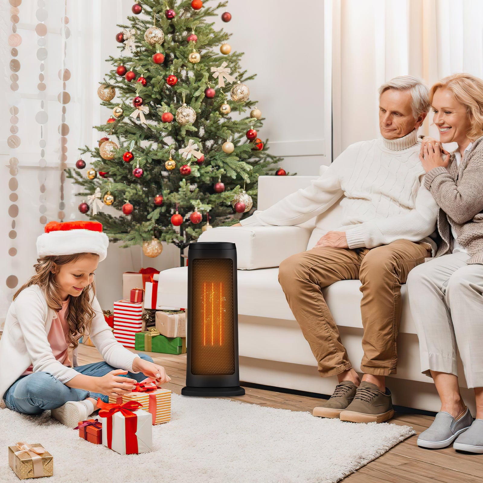 Cosmo Go 2000W Keramik Heizlüfter mit automatischer Oszillation