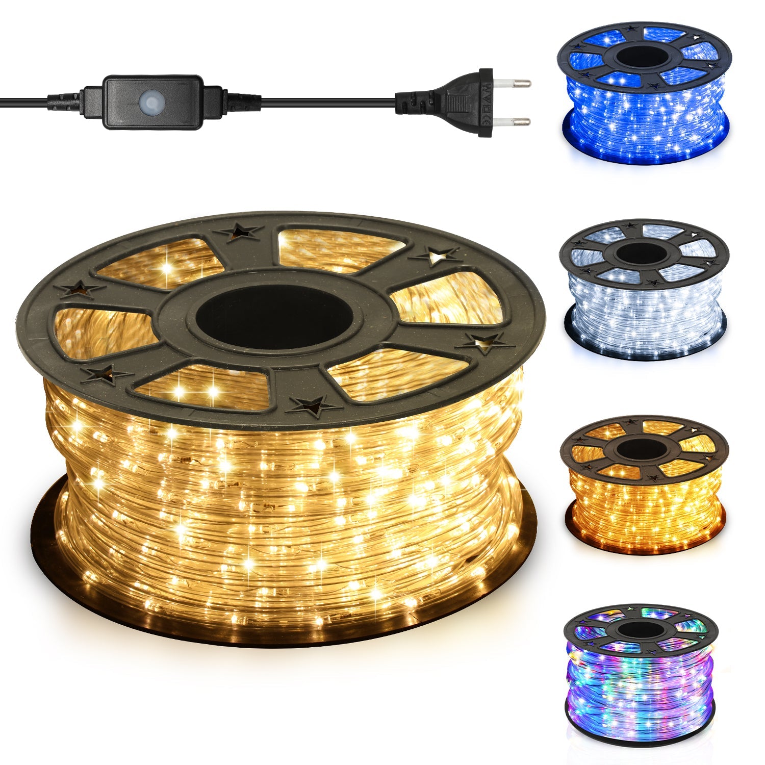 Cosmo Go LED Lichterschlauch mit Timer und 8 Modi 10m-50m