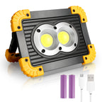 Cosmo Go LED Baustrahler Akku 30W Kaltweiß mit USB Ausgang-Ports