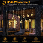 Cosmo Go LED Weihnachtsbeleuchtung Lichtervorhang 3M