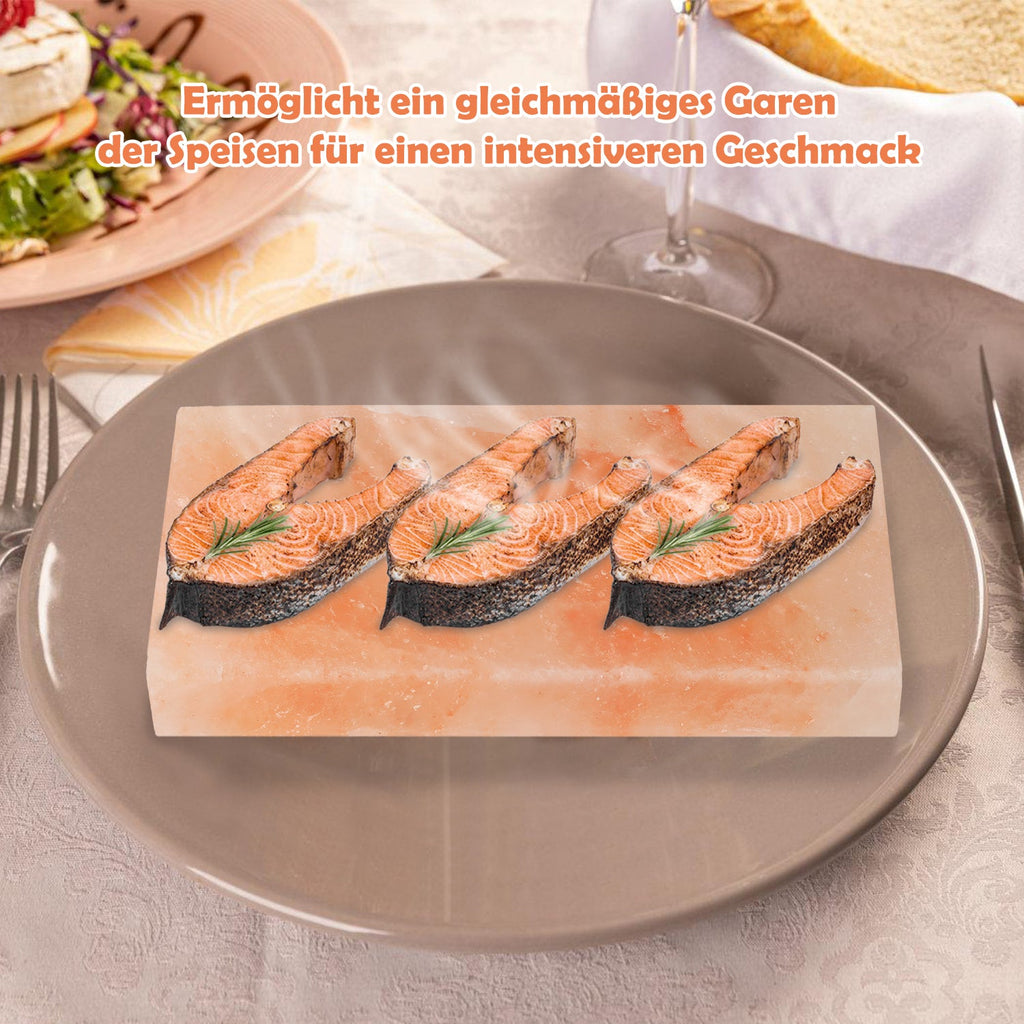 Cosmo Go Grill Salzstein BBQ 20x10x2.5CM 2er Set