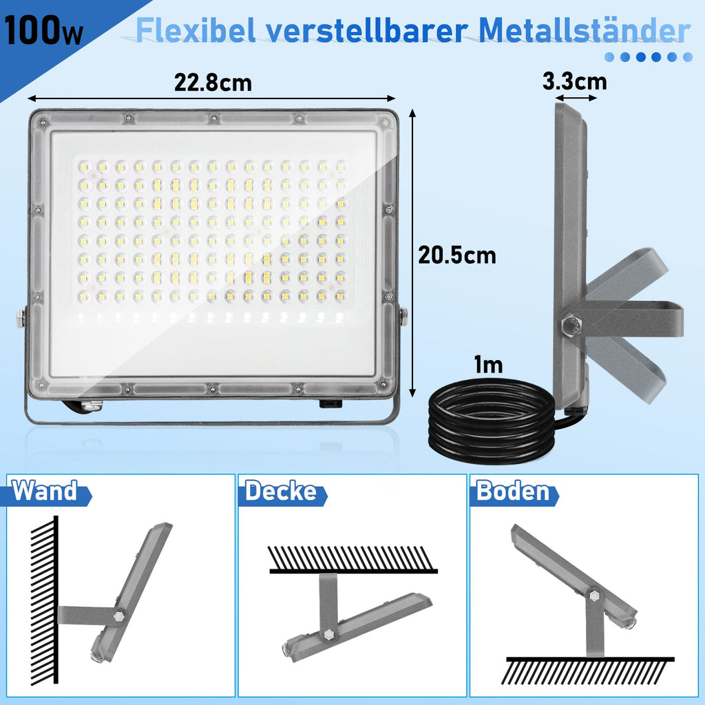 Cosmo Go LED Außenstrahler Kaltweiß IP65 50W-200W