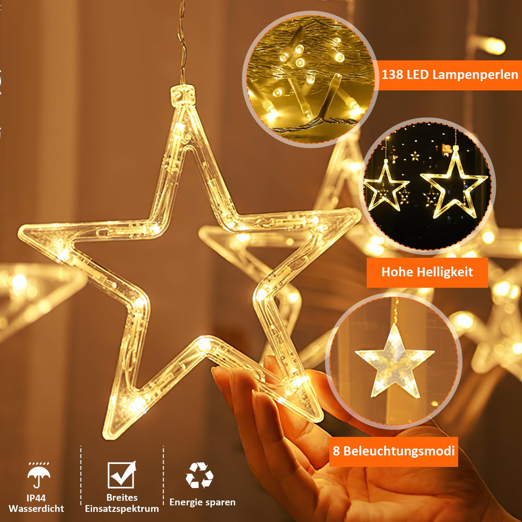 Cosmo Go Star LED Lichterkette Lichtervorhang