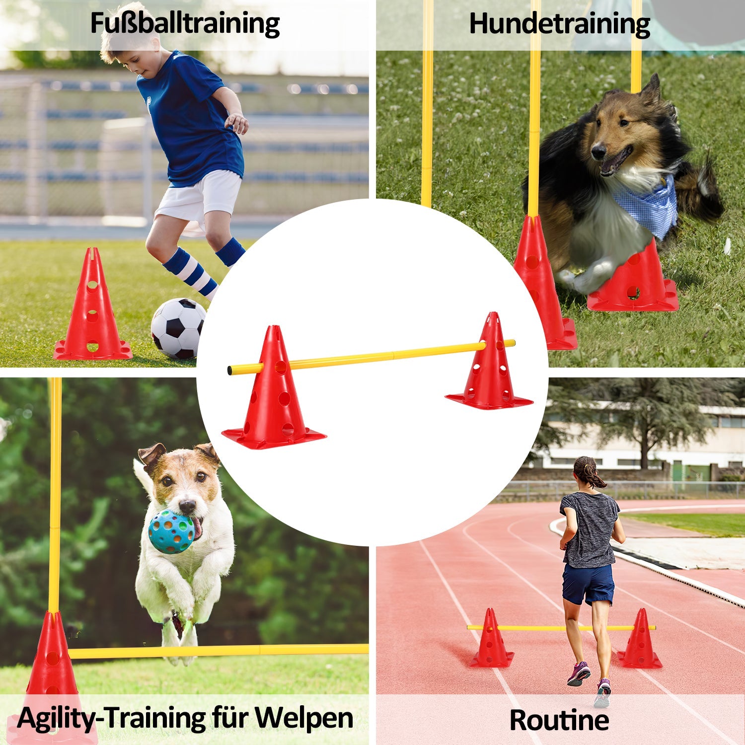 Cosmo Go 6er Steckhürdenset Agility Trainingsgerät