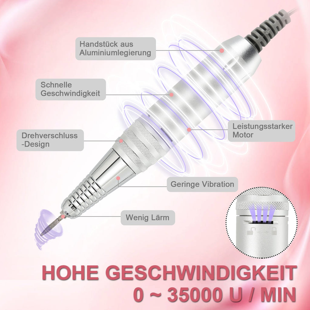 Cosmo Go Elektrische Nagelfräser Pediküre  35000 U/min