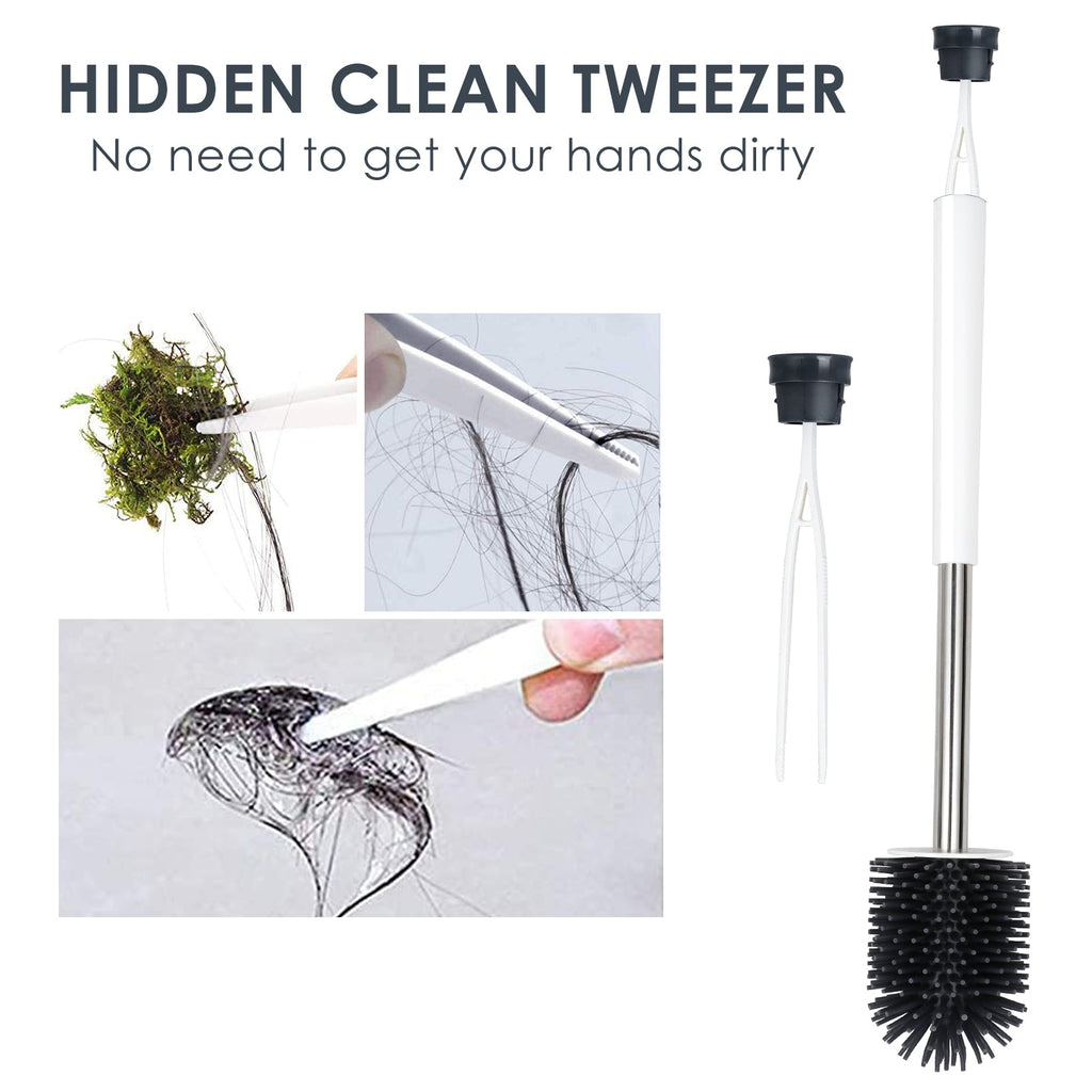 Cosmo Go Silikon Toilettenbürste Steril Edelstahl 2 in 1