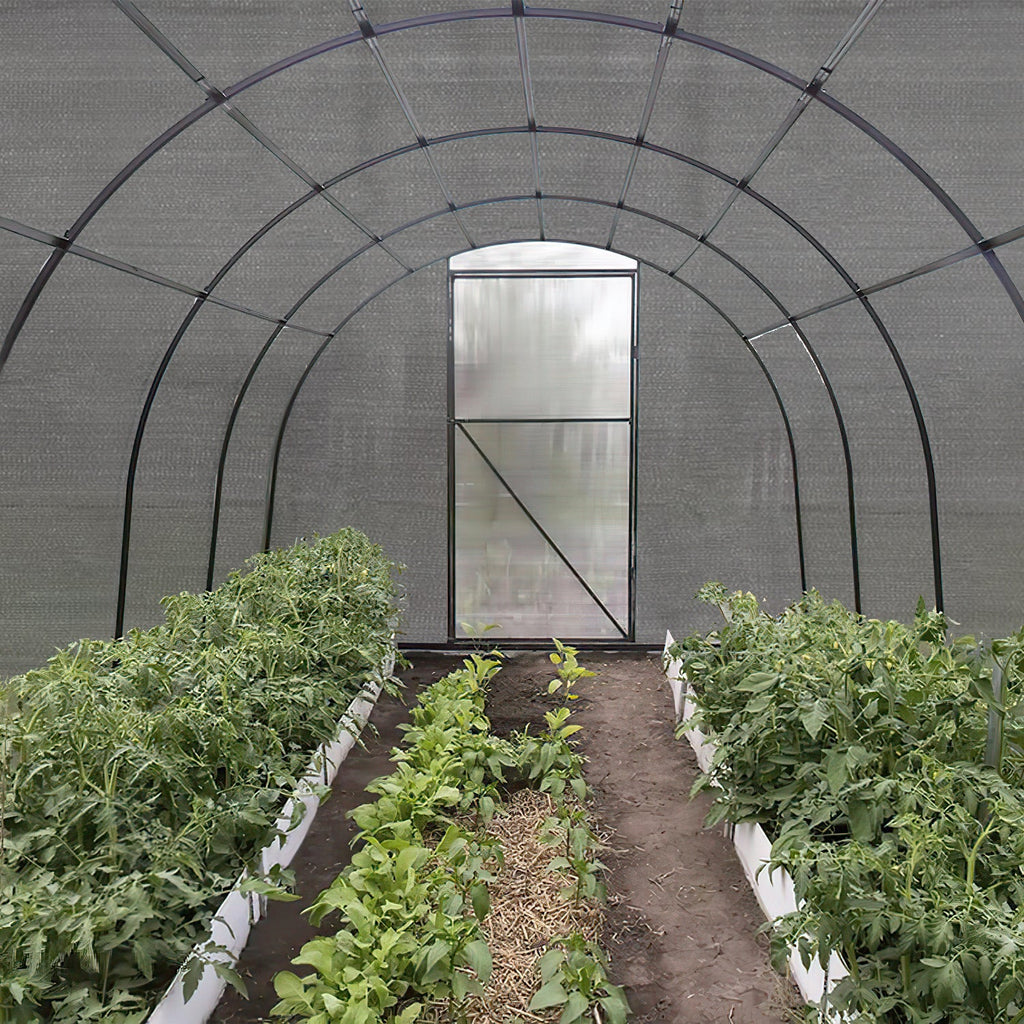 Cosmo Go Sichtschutz HDPE Windschutz Schattennetz Grün/Grau