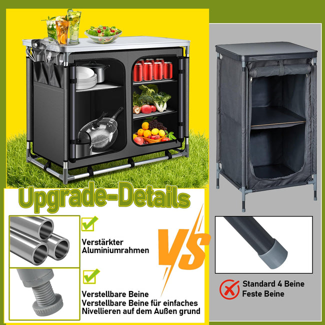 Cosmo Go Campingküche Campingschrank Faltschrank Main Image
