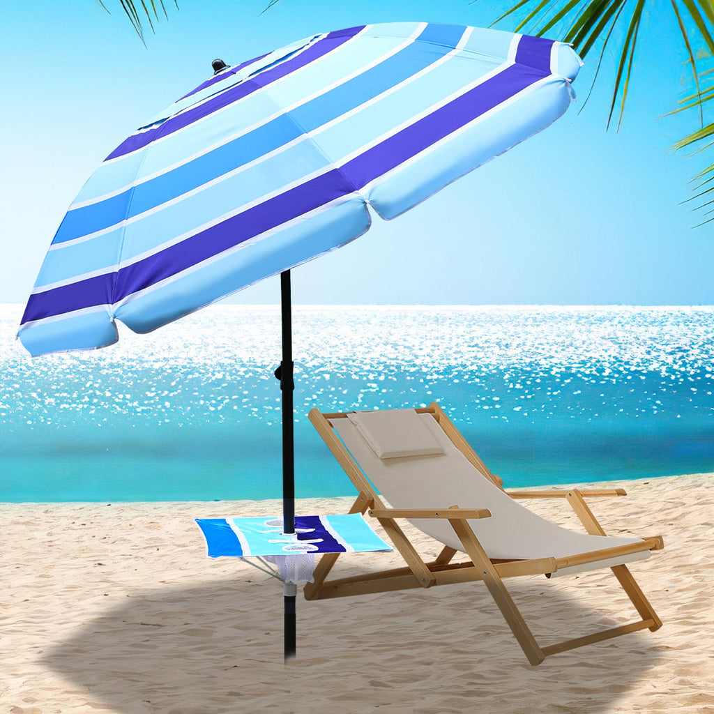 Cosmo Go Strandschirm Sonnenschirm Ø 213cm mit Tisch