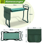 Cosmo Go 2 in 1 Kniebank für Gartenarbeit Gartenhocker mit Eva-Schaumkissen