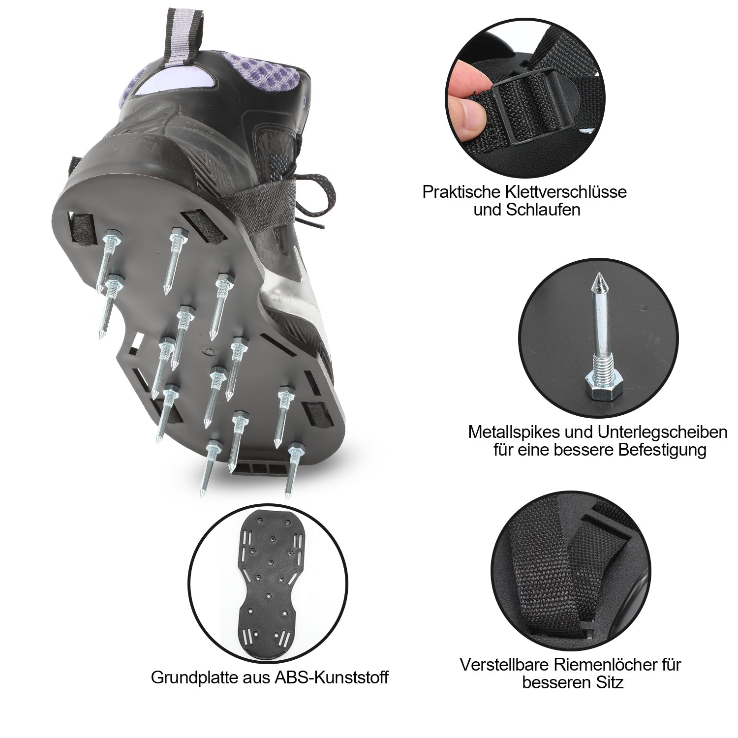 Cosmo Go 1 Paar Nagelschuhe Rasenbelüfter für Bodenbeschichtung