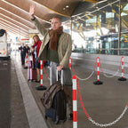 Cosmo Go 2X Absperrpfosten Kettenpfosten Kunststoff 1,4 m