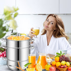 Cosmo Go Dampfentsafter 8L Edelstahl Fruchtentsafter