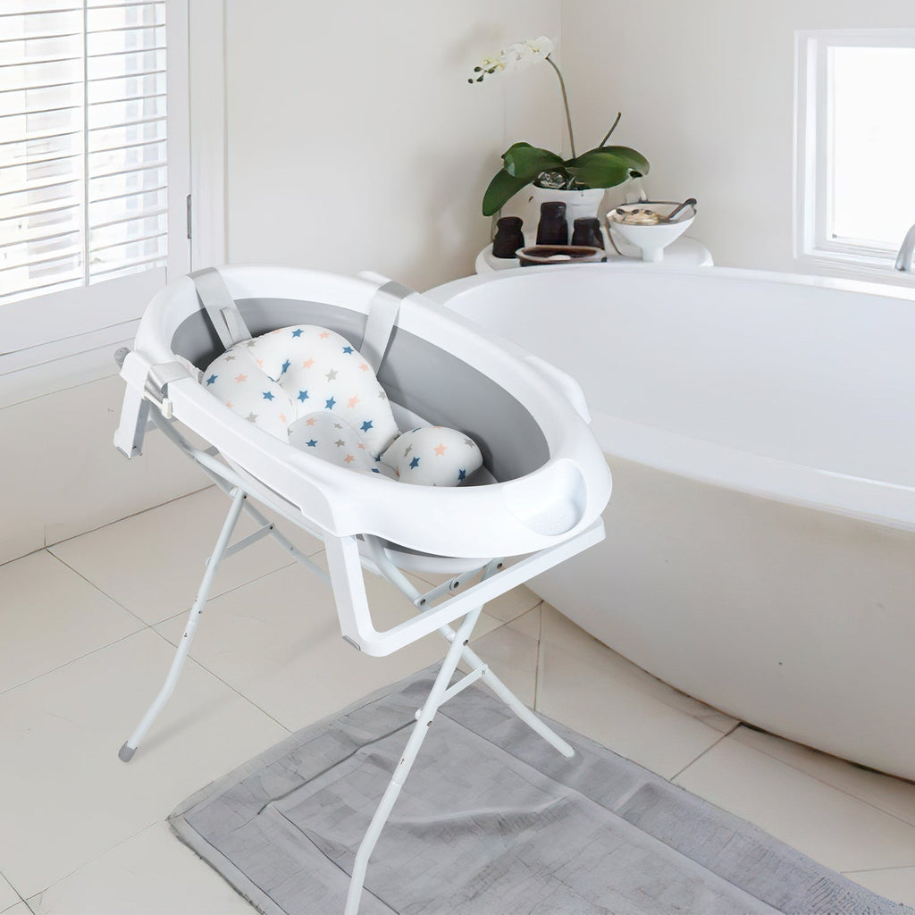 Cosmo Go Babywanne mit Ständer Faltbare mit Thermometer