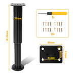 Cosmo Go 4er Set Möbelfüße Höhenverstellbar 12-18cm/18-30cm